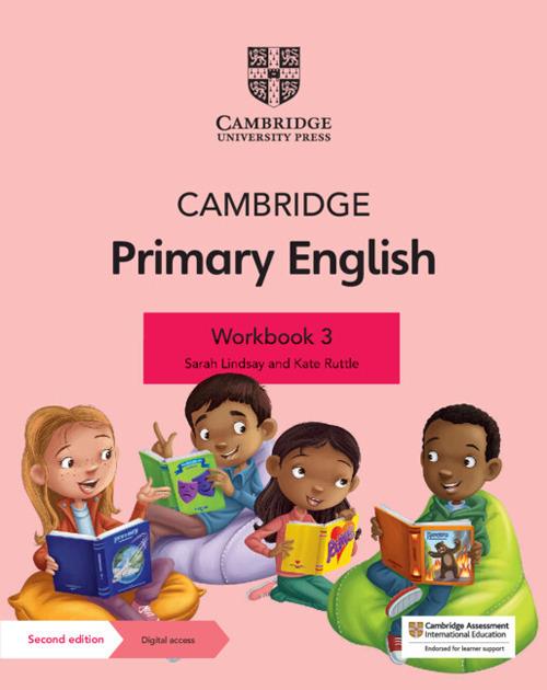 Cambridge Primary English Workbook 3 with Digital Access (1 Year) - Sarah Lindsay,Kate Ruttle - cover