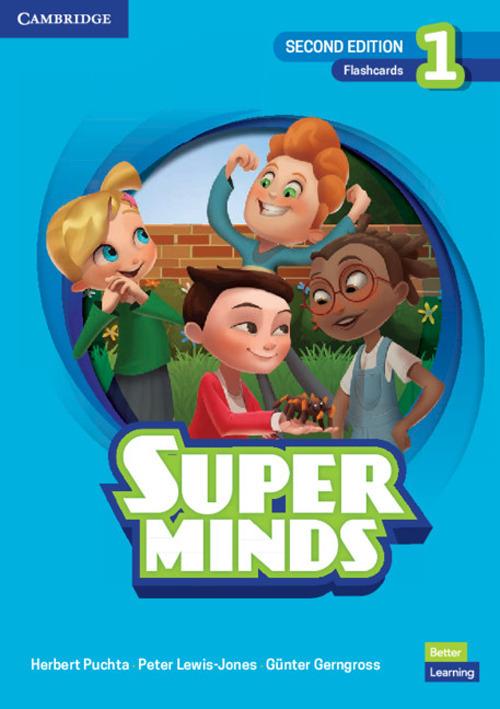 Super Minds Level 1 Flashcards British English - Herbert Puchta,Peter Lewis-Jones,Günter Gerngross - cover