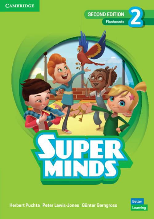 Super Minds Level 2 Flashcards British English - Herbert Puchta,Peter Lewis-Jones,Günter Gerngross - cover