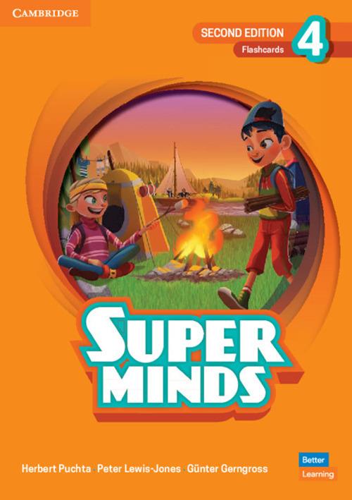 Super Minds Level 4 Flashcards British English - Herbert Puchta,Peter Lewis-Jones,Gunter Gerngross - cover