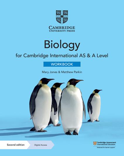 Cambridge International AS & A Level Biology Workbook with Digital Access (2 Years) - Mary Jones,Matthew Parkin - cover