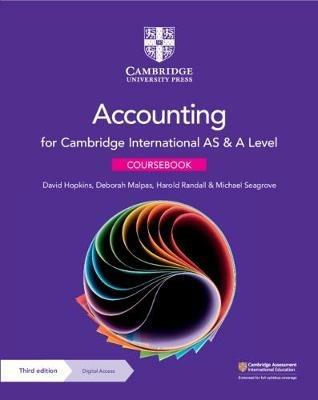 Cambridge International AS & A Level Accounting Coursebook with Digital Access (2 Years) - David Hopkins,Deborah Malpas,Harold Randall - cover