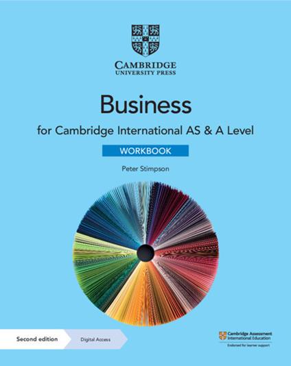 Cambridge International AS & A Level Business Workbook with Digital Access (2 Years) - Peter Stimpson - cover