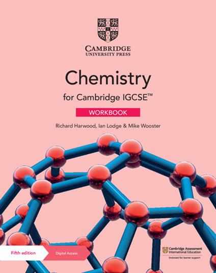 Cambridge IGCSE (TM) Chemistry Workbook with Digital Access (2 Years) - Richard Harwood,Ian Lodge,Mike Wooster - cover