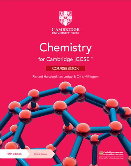 Cambridge IGCSE (TM) Chemistry Coursebook with Digital Access (2 Years) - Richard Harwood,Ian Lodge,Chris Millington - cover