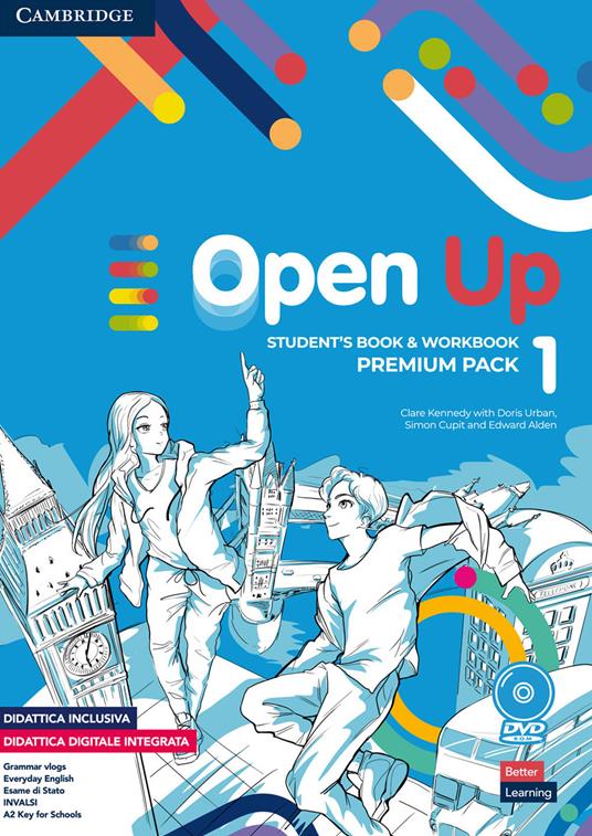  Open up. Level 1. Premium pack. Student's book-Workbook. Per la Scuola media. Con e-book. Con espansione online. Con DVD-ROM. Vol. 1