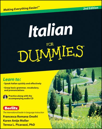 Italian For Dummies - Francesca Romana Onofri,Karen Antje Moeller,Teresa L. Picarazzi - cover