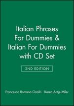 Italian Phrases For Dummies & Italian For Dummies, 2nd Edition with CD Set