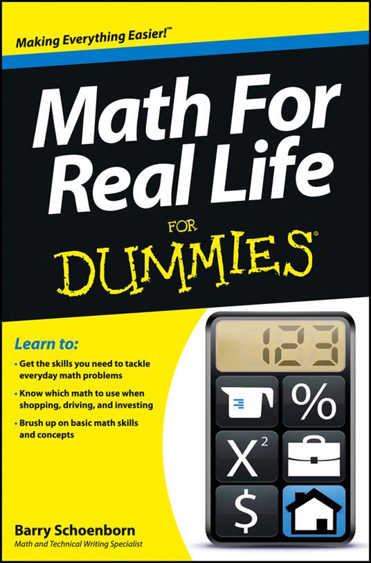 Math For Real Life For Dummies - Barry Schoenborn - cover