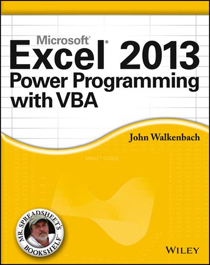 Excel 2013 Power Programming with VBA - John Walkenbach - cover