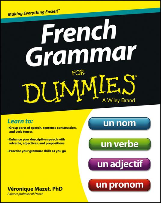 French Grammar For Dummies - Veronique Mazet - cover