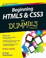 Beginning HTML5 and CSS3 For Dummies - Ed Tittel,Chris Minnick - cover