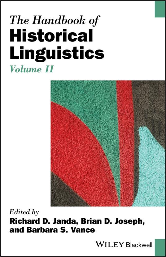 The Handbook of Historical Linguistics, Volume II - cover