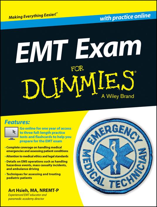 EMT Exam For Dummies with Online Practice - Arthur Hsieh - cover