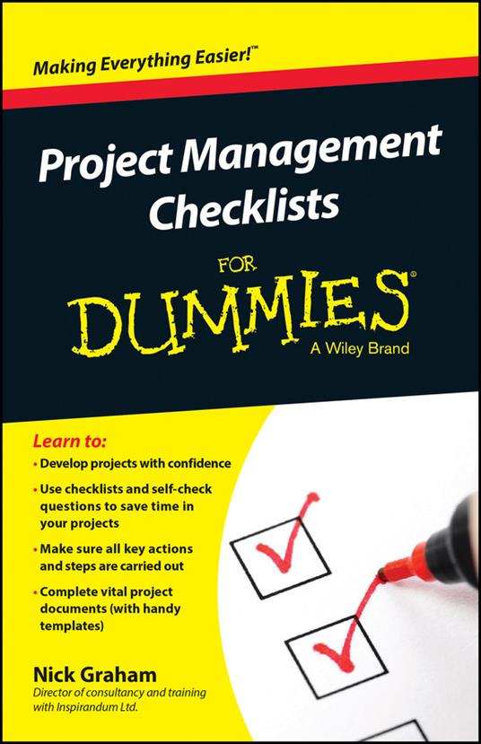 Project Management Checklists For Dummies - Nick Graham - cover