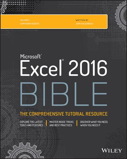 Excel 2016 Bible - John Walkenbach - cover