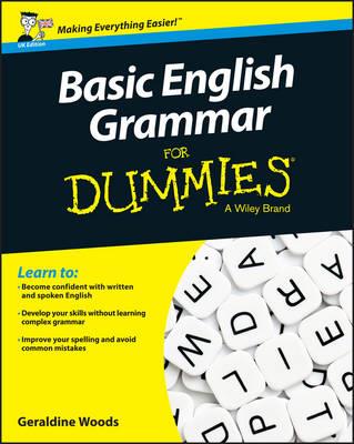 Basic English Grammar For Dummies, UK Edition - Geraldine Woods - cover