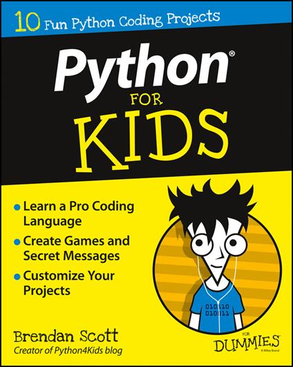 Python For Kids For Dummies - Brendan Scott - cover