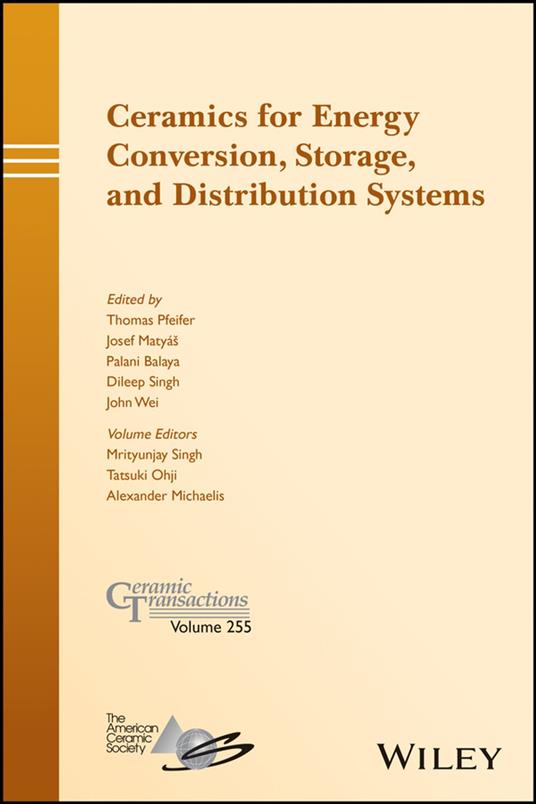 Ceramics for Energy Conversion, Storage, and Distribution Systems