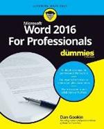 Word 2016 For Professionals For Dummies