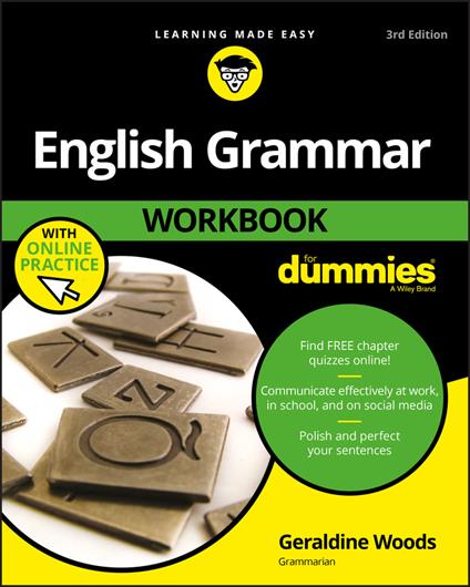 English Grammar Workbook For Dummies with Online Practice - Geraldine Woods - cover