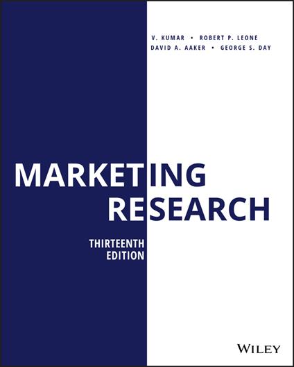 Marketing Research - V. Kumar,Robert P. Leone,David A. Aaker - cover