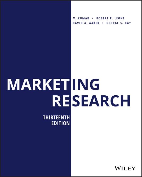 Marketing Research - V. Kumar,Robert P. Leone,David A. Aaker - cover
