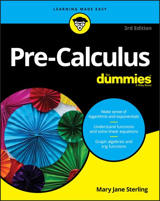 Pre-Calculus For Dummies - Mary Jane Sterling - cover