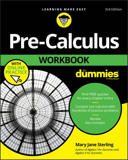Pre-Calculus Workbook For Dummies - Mary Jane Sterling - cover