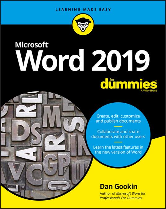 Word 2019 For Dummies - Dan Gookin - cover