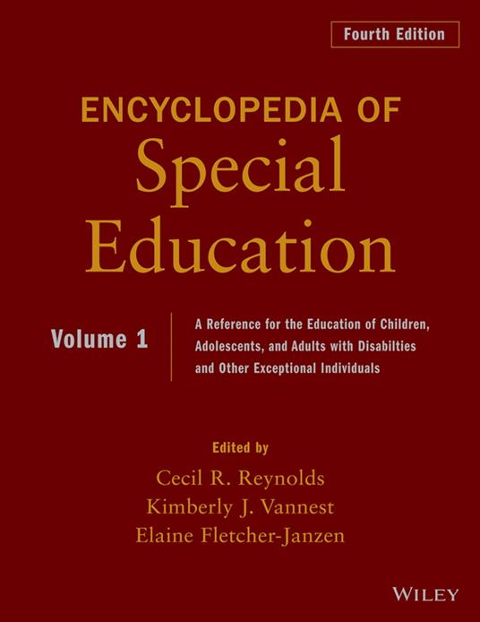 Encyclopedia of Special Education, Volume 1