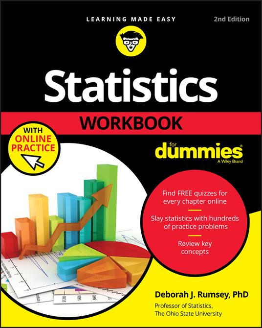 Statistics Workbook For Dummies with Online Practice - Deborah J. Rumsey - cover