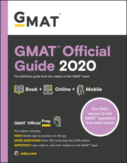 GMAT Official Guide 2020: Book + Online Question Bank - GMAC (Graduate Management Admission Council) - cover