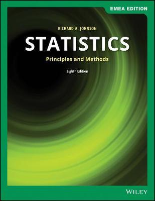 Statistics: Principles and Methods - Richard A. Johnson,Gouri K. Bhattacharyya - cover