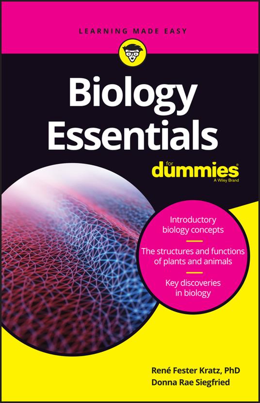 Biology Essentials For Dummies - Rene Fester Kratz,Donna Rae Siegfried - cover