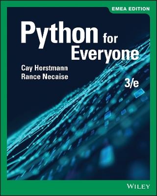 Python for Everyone, EMEA Edition - Cay S. Horstmann,Rance D. Necaise - cover