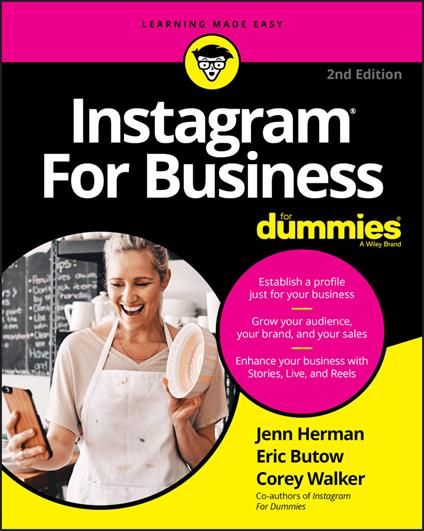 Instagram For Business For Dummies - Jenn Herman,Eric Butow,Corey Walker - cover