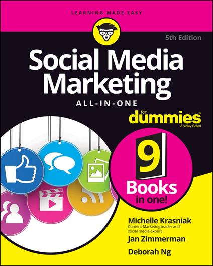 Social Media Marketing All-in-One For Dummies - Michelle Krasniak,Jan Zimmerman,Deborah Ng - cover