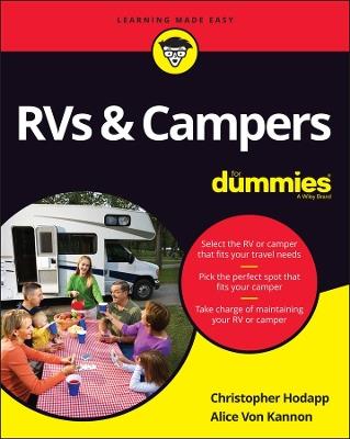 RVs & Campers For Dummies - Christopher Hodapp,Alice Von Kannon - cover