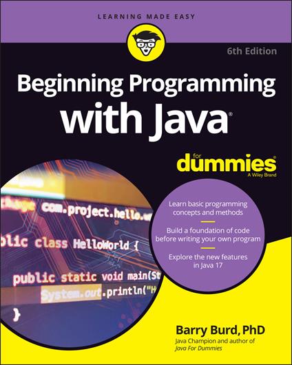 Beginning Programming with Java For Dummies - Barry Burd - cover