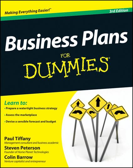 Business Plans For Dummies - Paul Tiffany,Steven D. Peterson,Colin Barrow - cover