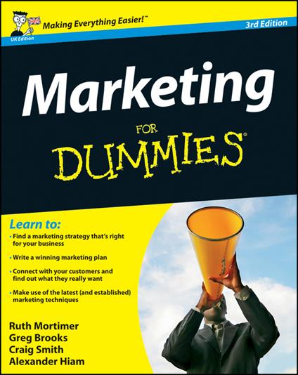 Marketing For Dummies, UK Edition - Ruth Mortimer,Gregory Brooks,Craig Smith - cover