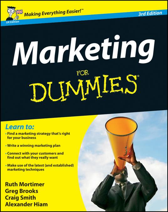 Marketing For Dummies, UK Edition - Ruth Mortimer,Gregory Brooks,Craig Smith - cover