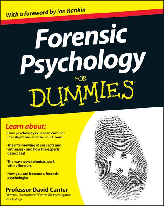 Forensic Psychology For Dummies - David V. Canter - cover