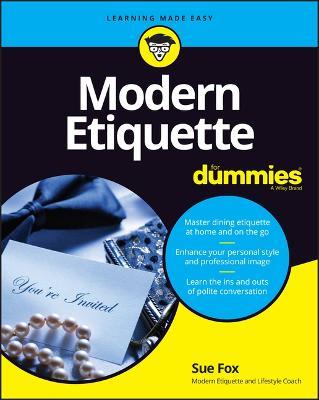 Modern Etiquette For Dummies - Sue Fox - cover