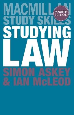 Studying Law - Simon Askey,Ian McLeod - cover