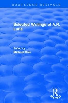 Selected Writings of A.R. Luria - Michael Cole - cover