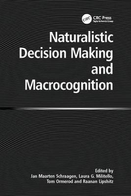 Naturalistic Decision Making and Macrocognition - Laura Militello,Raanan Lipshitz - cover