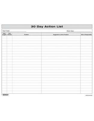 30 Day Action List - Enna - cover