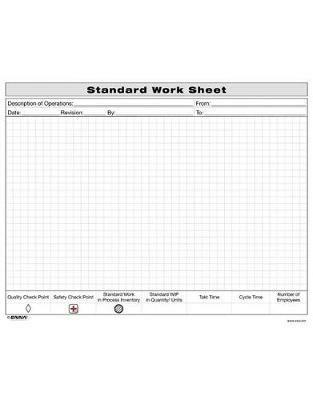 Standard Work Sheet - Enna - cover